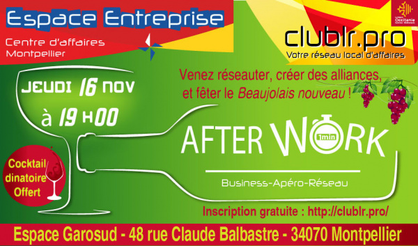 Invitation à l Afterwork Entrepreneur Fête du Beaujolais French Tech
